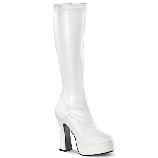 【PLEASER】ELECTRA-2000Z シューズ Wht Str Faux Leather【取寄】