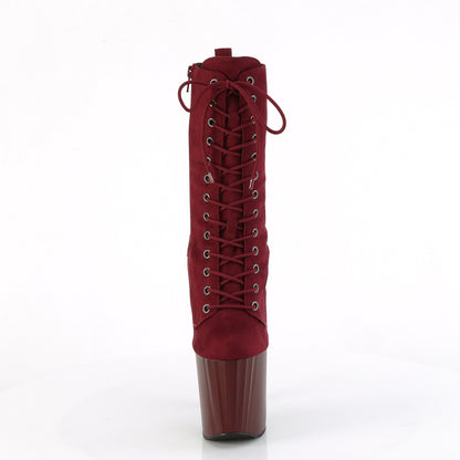 【PLEASER】ENCHANT-1040 シューズ Burgundy Faux Suede/Burgundy Matte【取寄】
