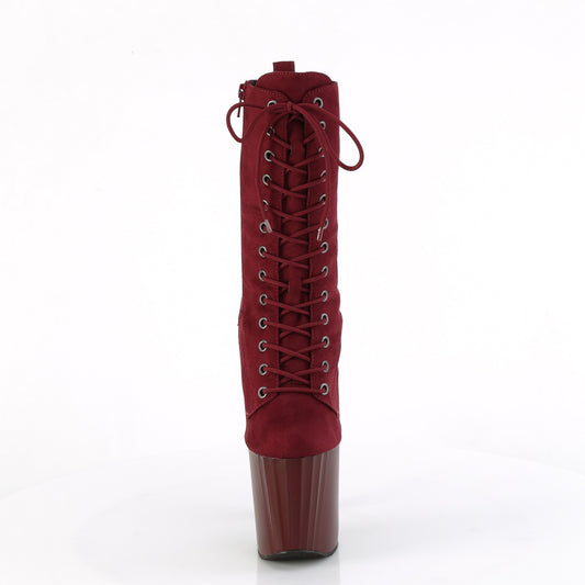 【PLEASER】ENCHANT-1040 シューズ Burgundy Faux Suede/Burgundy Matte【取寄】