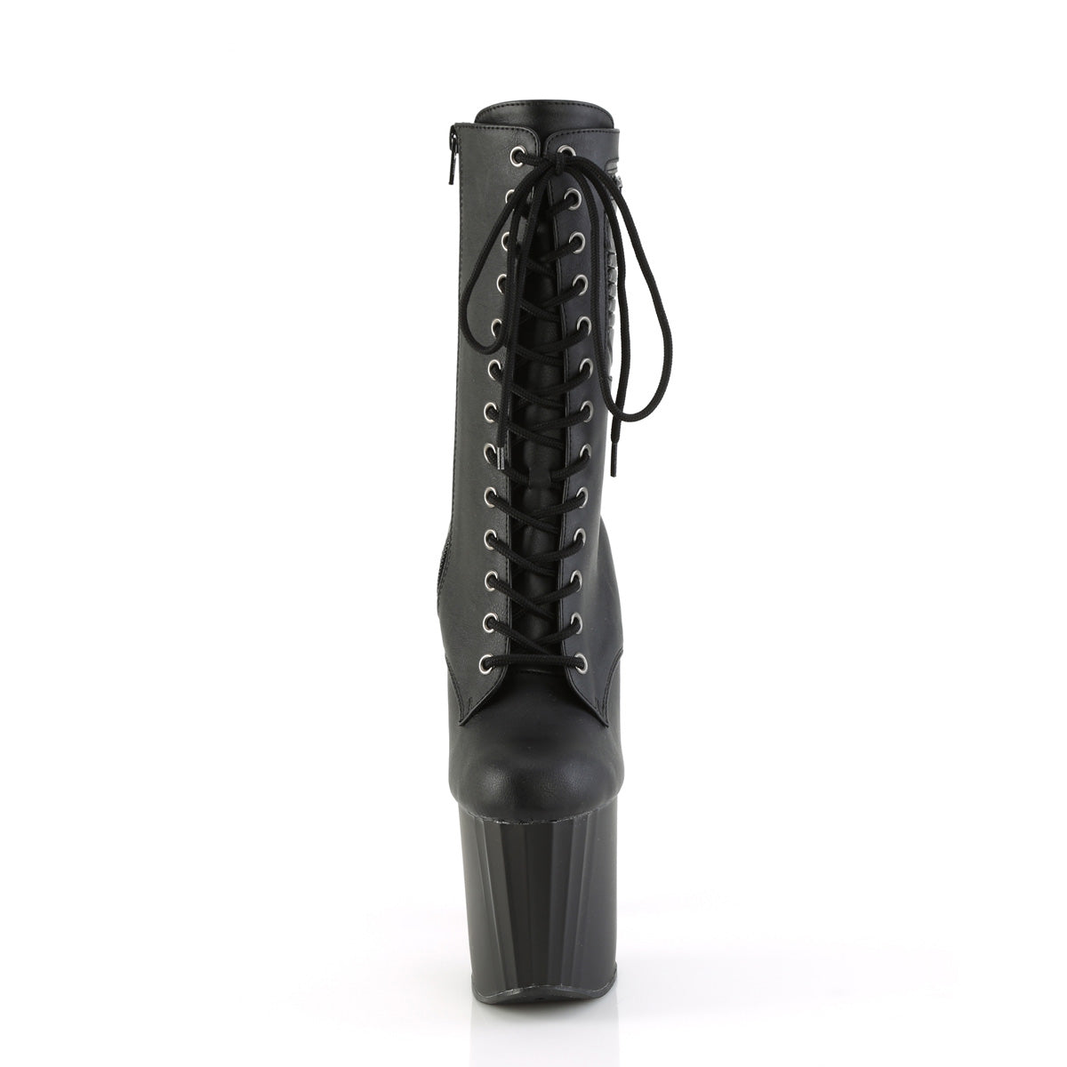 【PLEASER】ENCHANT-1040PK プラットフォームシューズ Blk Faux Le/Blk Matte【取寄】