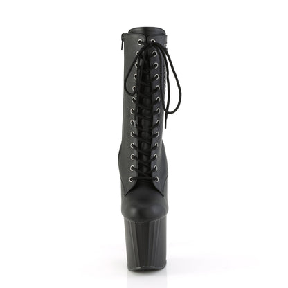 【PLEASER】ENCHANT-1040PK プラットフォームシューズ Blk Faux Le/Blk Matte【取寄】