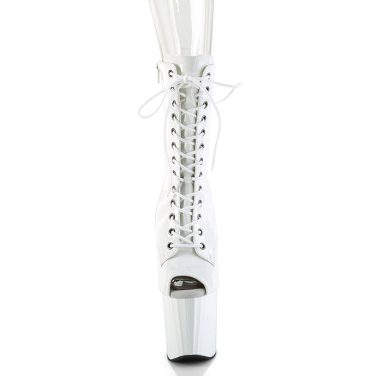 【PLEASER】ENCHANT-1041 シューズ Wht Pat/Wht【取寄】