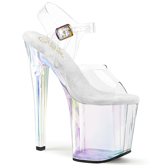【PLEASER】ENCHANT-708HT シューズ Clr/Holographic Tinted【取寄】