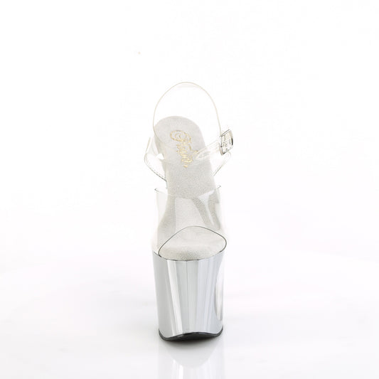 【PLEASER】ENCHANT-708LT-CIRCLE シューズ Clr/Slv-Slv Glitter【取寄】