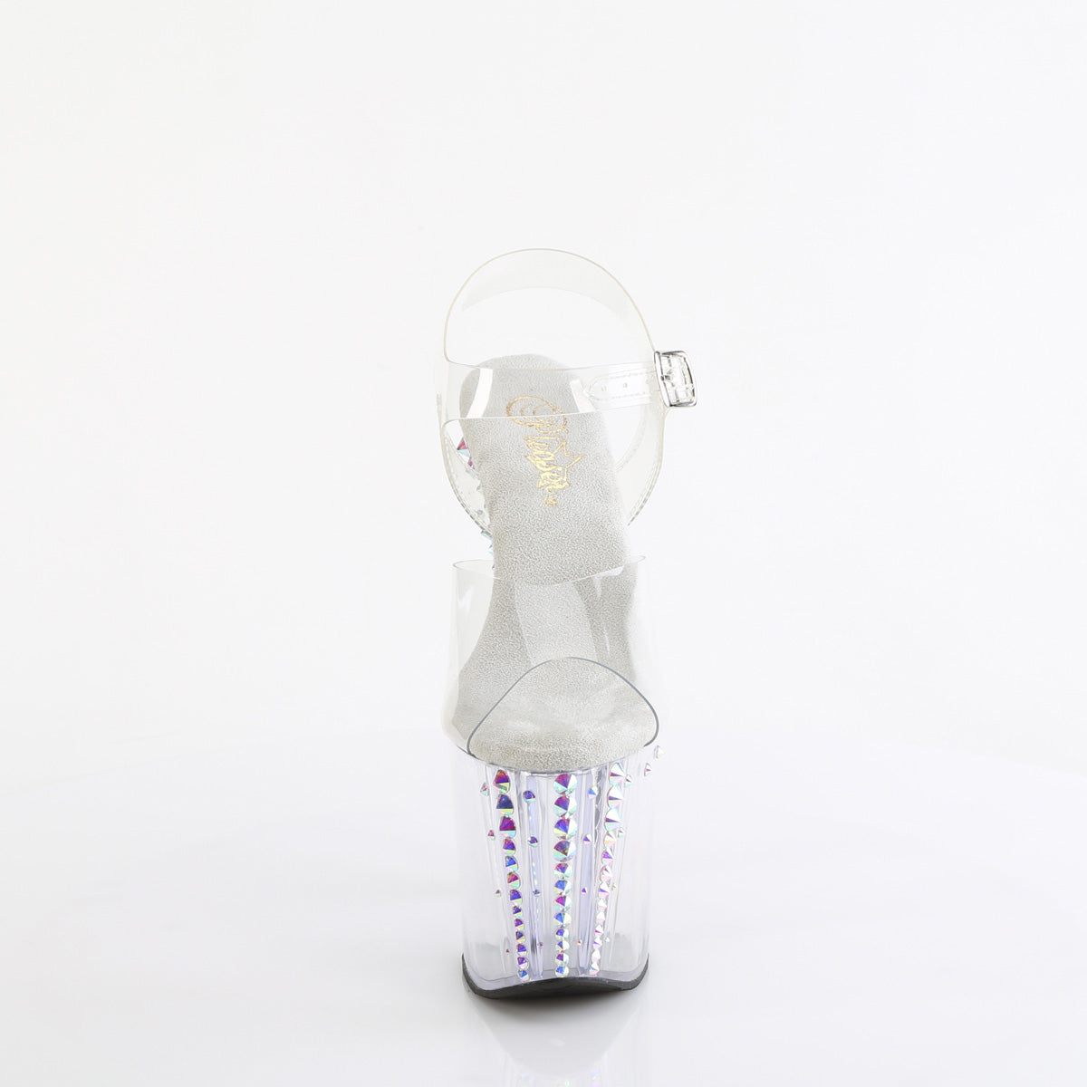 【PLEASER】ENCHANT-708RS-02 プラットフォームシューズ Clr/Clr-AB RS【取寄】