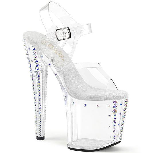 【PLEASER】ENCHANT-708RS-02 シューズ Clr/Clr-AB RS【取寄】