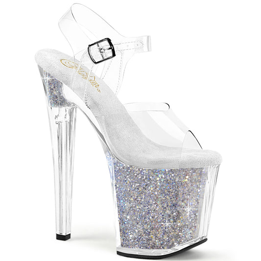 【PLEASER】ENCHANT-708RSI シューズ Clr/Clr-Slv AB RS【取寄】