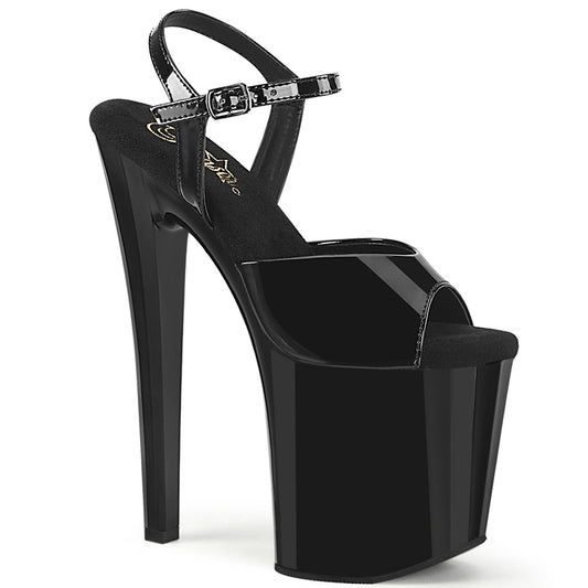 【PLEASER】ENCHANT-709 シューズ Blk Pat/Blk【取寄】