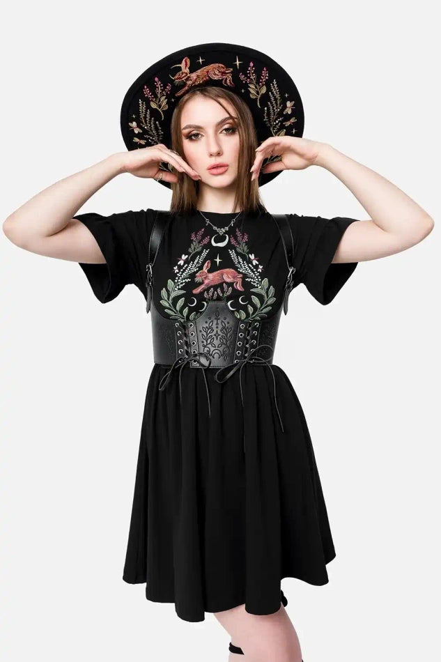 【RESTYLE】ドレス＊HARE MOON MINI DRESS-Sサイズ