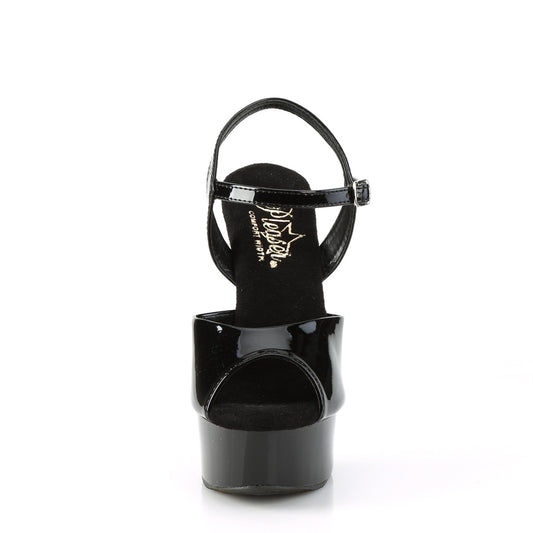 【PLEASER】EXCITE-609 シューズ Blk Pat/Blk【取寄】