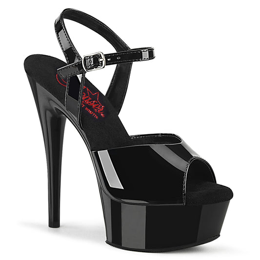【PLEASER】EXCITE-609 シューズ Blk Pat/Blk【取寄】