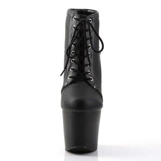 【PLEASER】FEARLESS-700-28 シューズ Blk Faux Leather/Blk Matte【取寄】