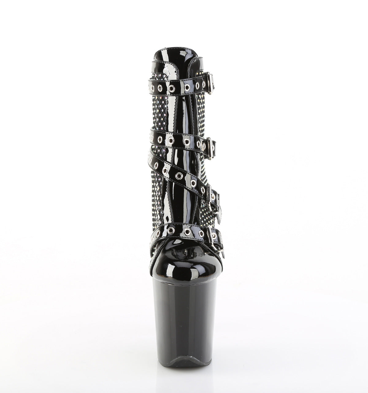 【PLEASER】FLAMINGO-1013RM シューズ Blk Pat-RS Mesh/Blk【取寄】