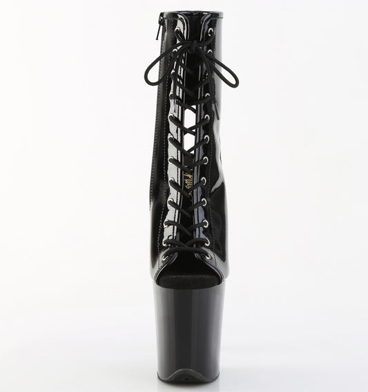 【PLEASER】FLAMINGO-1016 プラットフォームシューズ Blk Pat/Blk【取寄】