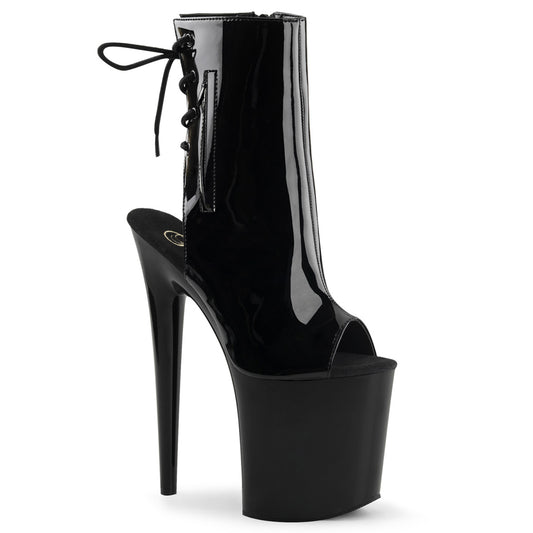 【PLEASER】FLAMINGO-1018 シューズ Blk Pat/Blk【取寄】
