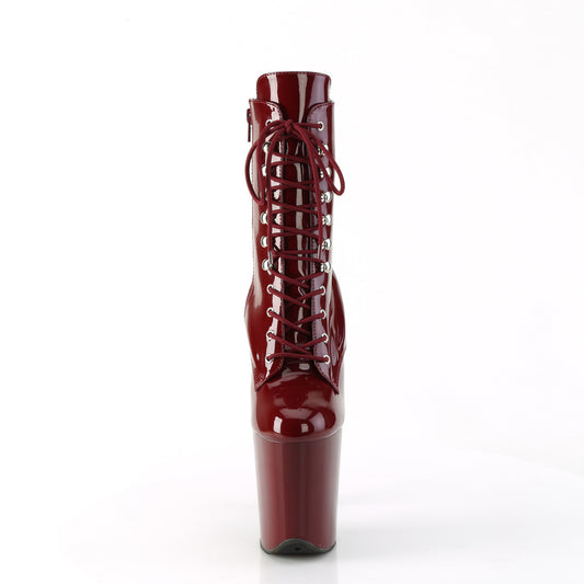 【PLEASER】FLAMINGO-1020 プラットフォームシューズ Burgundy Pat/Burgundy【取寄】