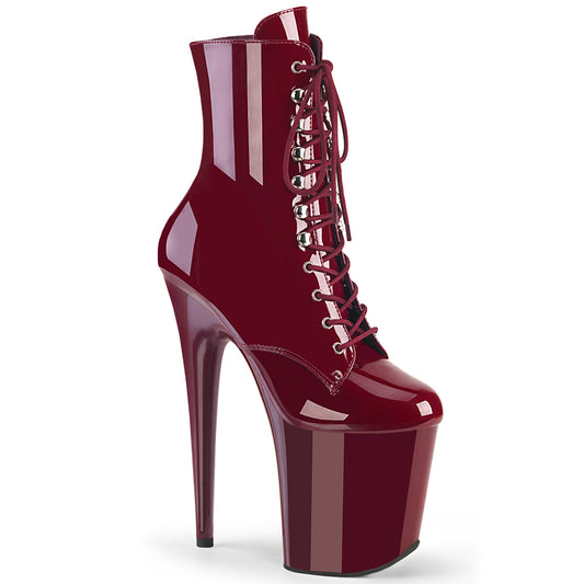 【PLEASER】FLAMINGO-1020 プラットフォームシューズ Burgundy Pat/Burgundy【取寄】