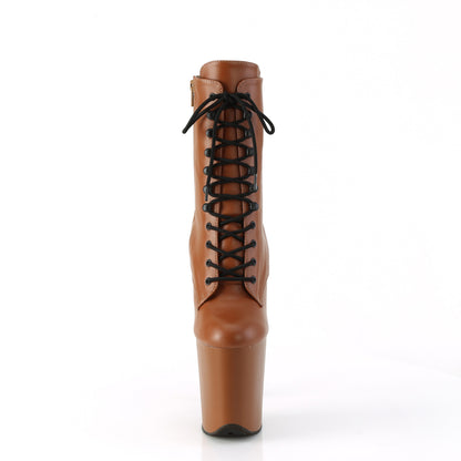 【PLEASER】FLAMINGO-1020 シューズ Caramel Faux Leather/Caramel Matte【取寄】