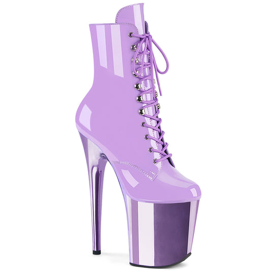 【PLEASER】FLAMINGO-1020 プラットフォームシューズ Lavender Pat/Lavender Chrome【取寄】
