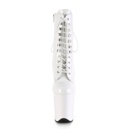 【PLEASER】FLAMINGO-1020 プラットフォームシューズ Wht Pat/Wht【取寄】
