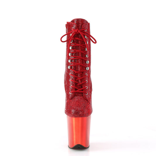 【PLEASER】FLAMINGO-1020CHRS プラットフォームシューズ Red RS/Red Chrome【取寄】