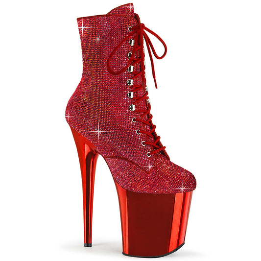 【PLEASER】FLAMINGO-1020CHRS プラットフォームシューズ Red RS/Red Chrome【取寄】