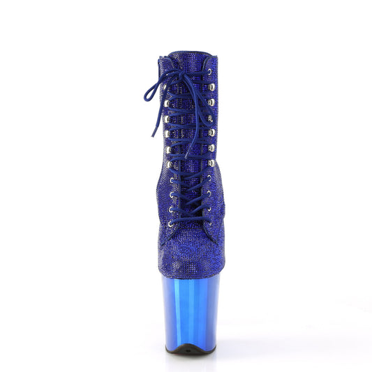 【PLEASER】FLAMINGO-1020CHRS プラットフォームシューズ Royal Blue RS/Royal Blue Chrome【取寄】