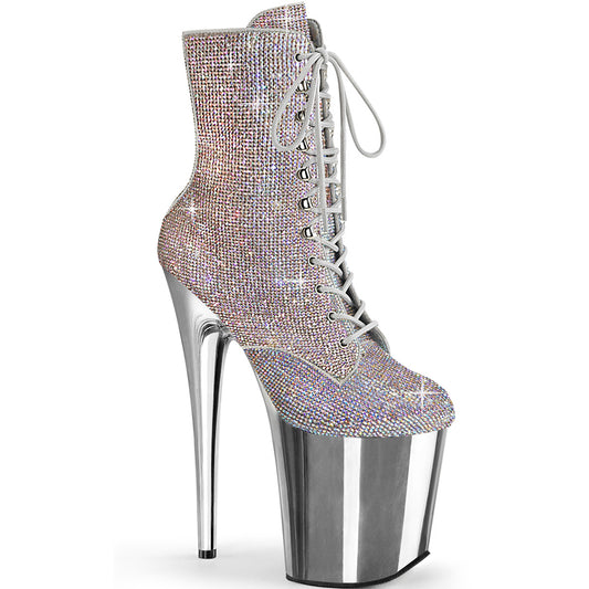 【PLEASER】FLAMINGO-1020CHRS プラットフォームシューズ Slv Multi RS/Slv Chrome【取寄】