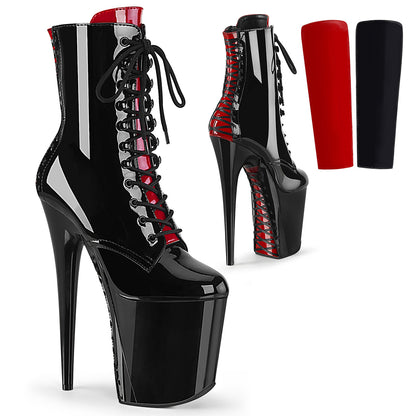 【PLEASER】FLAMINGO-1020FH シューズ Blk Pat/Blk【取寄】