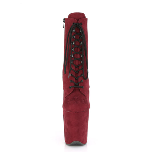 【PLEASER】FLAMINGO-1020FS プラットフォームシューズ Burgundy Faux Suede/Burgundy Faux Suede【取寄】