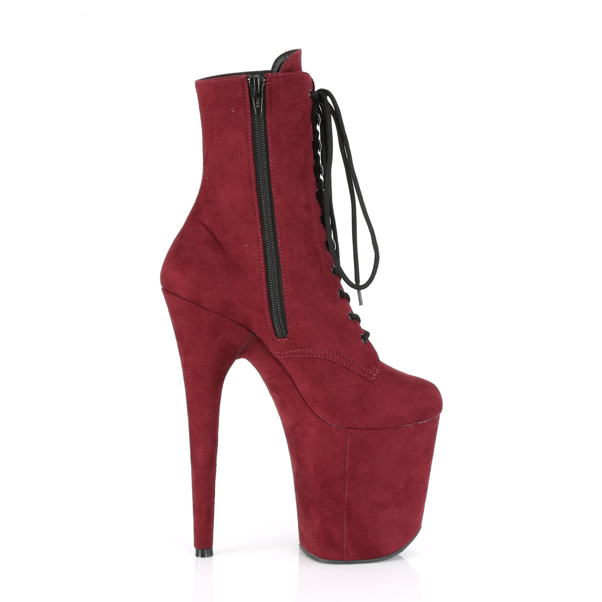 【PLEASER】FLAMINGO-1020FS プラットフォームシューズ Burgundy Faux Suede/Burgundy Faux Suede【取寄】