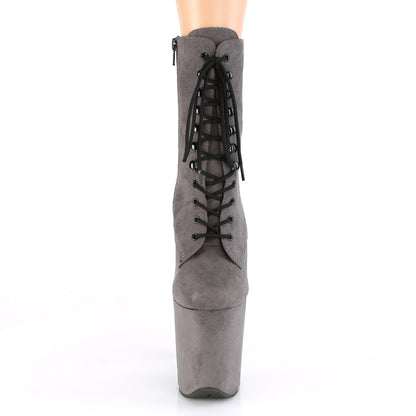 【PLEASER】FLAMINGO-1020FS シューズ Grey Faux Suede/Grey Faux Suede【取寄】
