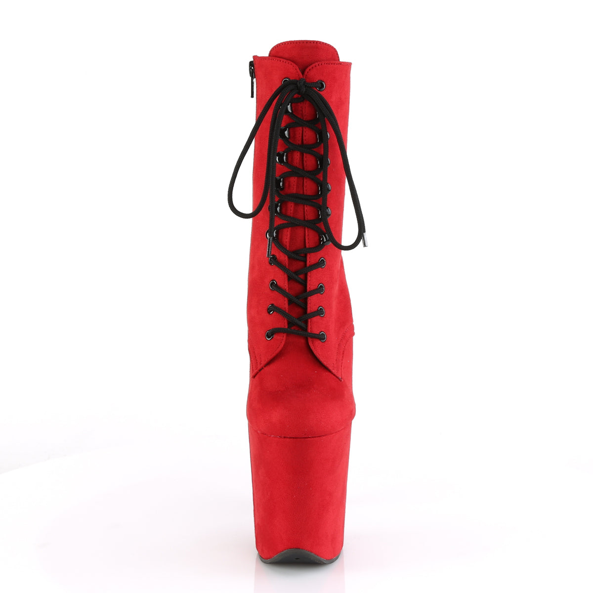 【PLEASER】FLAMINGO-1020FS プラットフォームシューズ Red Faux Suede/Red Faux Suede【取寄】