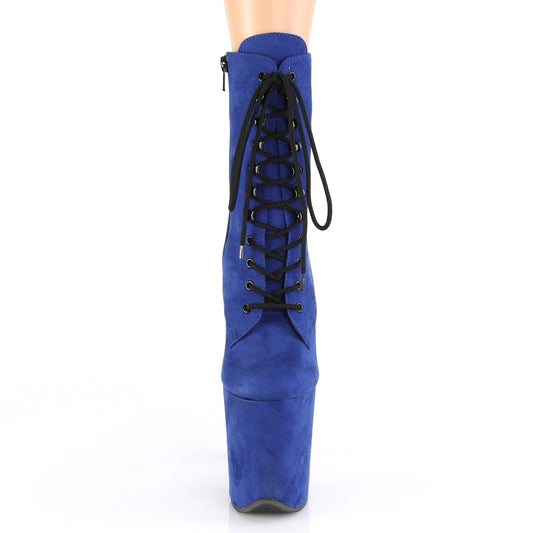 【PLEASER】FLAMINGO-1020FS プラットフォームシューズ Royal Blue Faux Suede/Royal Blue Faux Suede【取寄】