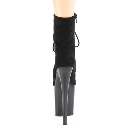 【PLEASER】FLAMINGO-1020FST プラットフォームシューズ Blk Faux Suede/Frosted Blk【取寄】