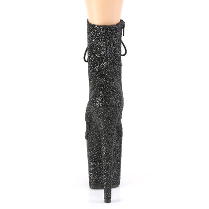 【PLEASER】FLAMINGO-1020GWR プラットフォームシューズ Blk Glitter/Blk Glitter【取寄】