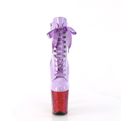【PLEASER】FLAMINGO-1020HG シューズ Lavender Holo Pat/Rainbow Glitter【取寄】