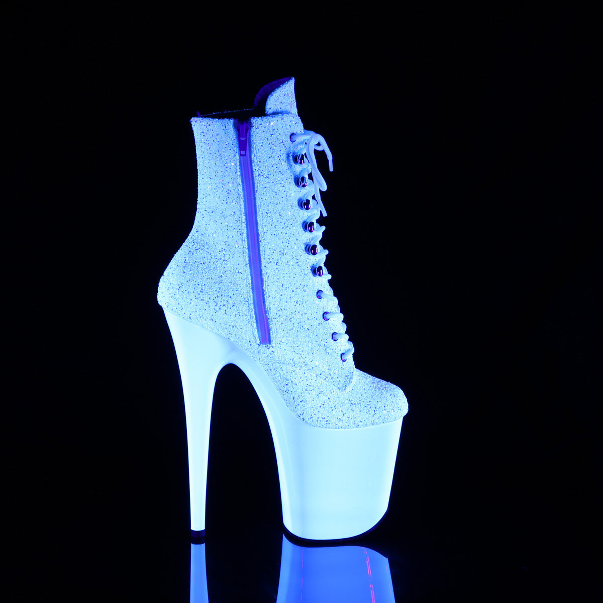 【PLEASER】FLAMINGO-1020LG シューズ Neon Wht Multi Glitter/Neon Wht【取寄】