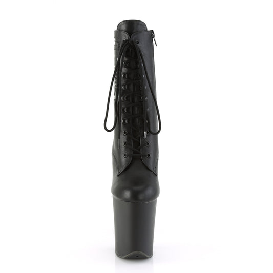 【PLEASER】FLAMINGO-1020PK プラットフォームシューズ Blk Faux Leather/Blk Matte【取寄】