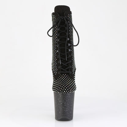 【PLEASER】FLAMINGO-1020RM シューズ Blk Faux Suede-RS Mesh/Blk Matte【取寄】