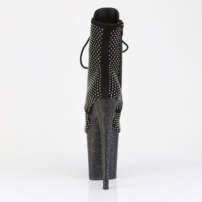 【PLEASER】FLAMINGO-1020RM シューズ Blk Faux Suede-RS Mesh/Blk Matte【取寄】