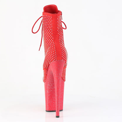 【PLEASER】FLAMINGO-1020RM シューズ Red Faux Suede-RS Mesh/Red Matte【取寄】