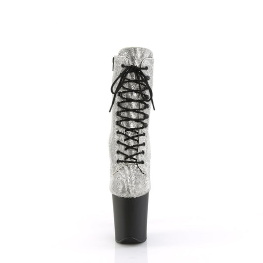 【PLEASER】FLAMINGO-1020RS プラットフォームシューズ Slv RS/Black Matte【取寄】