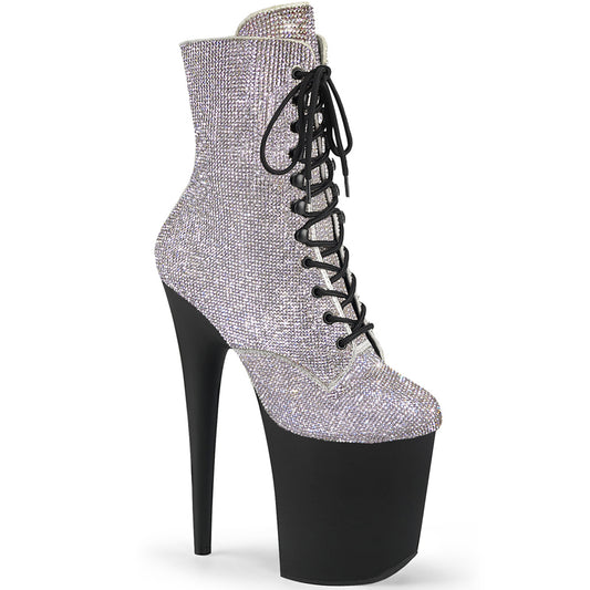 【PLEASER】FLAMINGO-1020RS プラットフォームシューズ Slv RS/Black Matte【取寄】