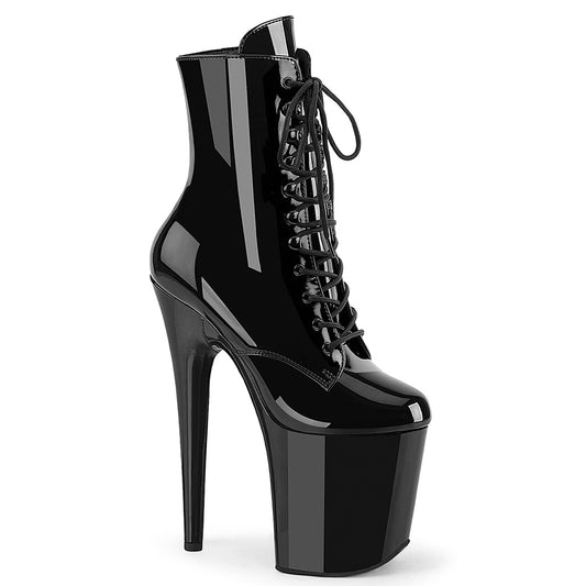 【PLEASER】FLAMINGO-1020WR プラットフォームシューズ Blk Pat/Blk【取寄】