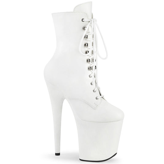 【PLEASER】FLAMINGO-1020WR プラットフォームシューズ Wht Faux Leather/Wht Faux Leather【取寄】