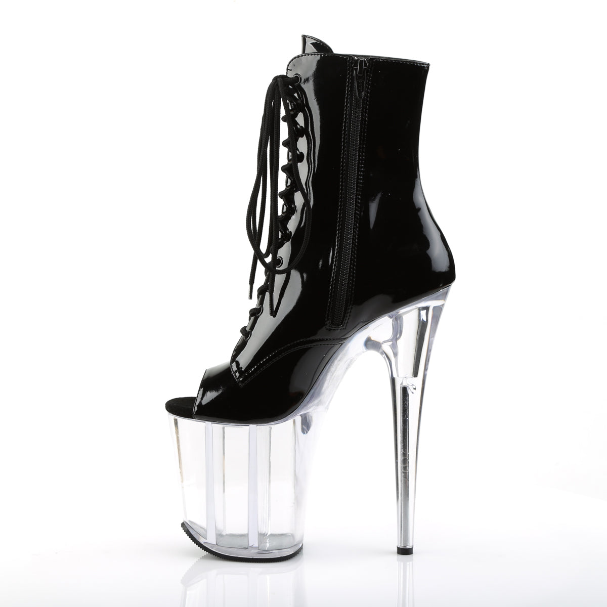 【PLEASER】FLAMINGO-1021 プラットフォームシューズ Blk Pat/Clr【取寄】