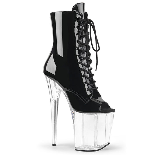 【PLEASER】FLAMINGO-1021 プラットフォームシューズ Blk Pat/Clr【取寄】