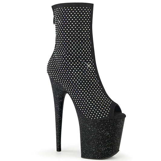 【PLEASER】FLAMINGO-1031GM プラットフォームシューズ Blk Fabric-RS Mesh/Blk Matte【取寄】