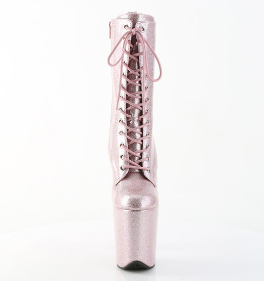 【PLEASER】FLAMINGO-1040GP プラットフォームシューズ Blush Pink Glitter Pat/M【取寄】